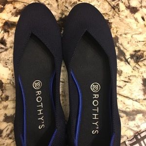 Rothys flat.  Size 9. Navy blue